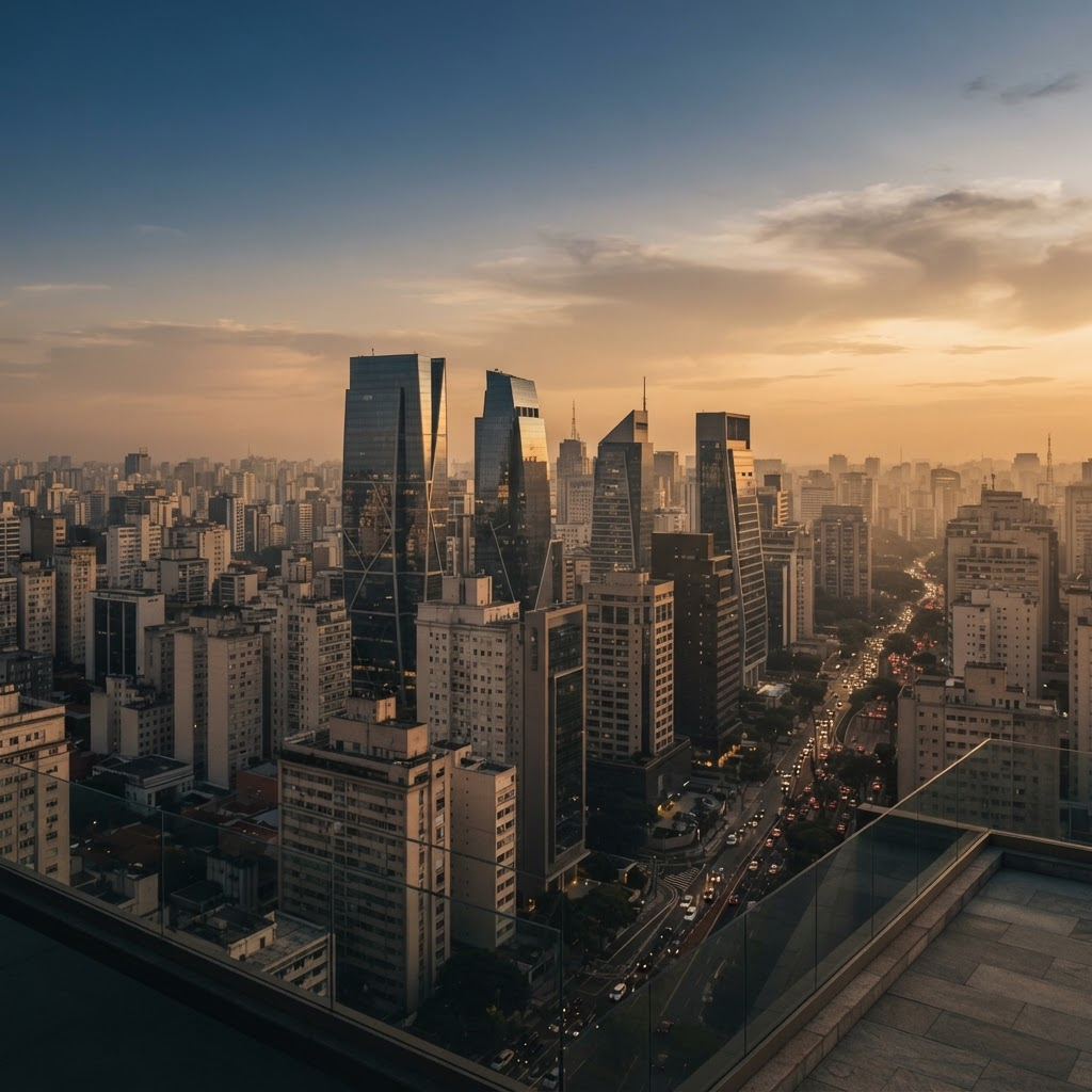 São Paulo skyline at dusk